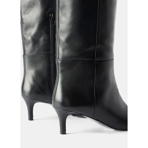 Mint Velvet Mia Black Leather Long Boots